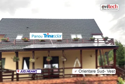 Montaj sistem fotovoltaic 5,4 kW monofazat, jud. Neamț — fotografia 4