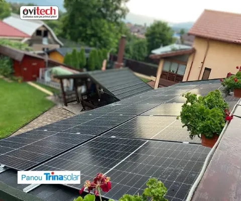 Montaj sistem fotovoltaic 5,4 kW monofazat, jud. Neamț — fotografia 2
