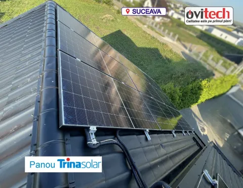 Montaj sistem fotovoltaic 5 kWp monofazat Victron Energy, jud. Neamț — fotografia 9