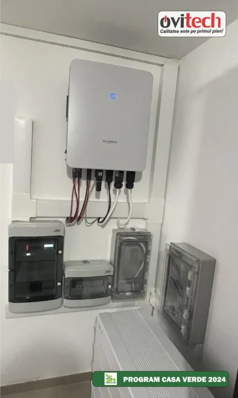 Montaj sistem fotovoltaic 6,7 kWp trifazat, jud. Suceava — fotografia 3