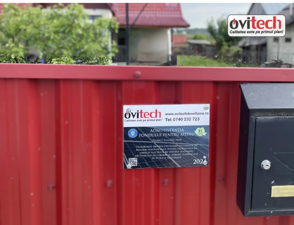 Sistem fotovoltaic 6,3 kWp cu baterie Sungrow 9,6 kWh, jud. Suceava — panouri fotovoltaice montate de Ovitec